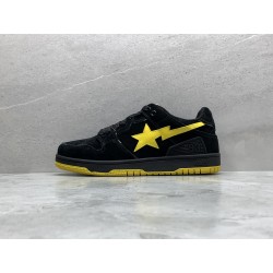 GT A Bathing Ape Sk8 Sta Black Electric Yellow