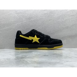 GT A Bathing Ape Sk8 Sta Black Electric Yellow