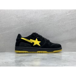 GT A Bathing Ape Sk8 Sta Black Electric Yellow