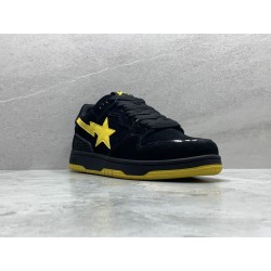 GT A Bathing Ape Sk8 Sta Black Electric Yellow