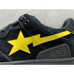 GT A Bathing Ape Sk8 Sta Black Electric Yellow