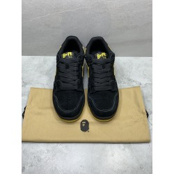 GT A Bathing Ape Sk8 Sta Black Electric Yellow