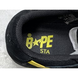 GT A Bathing Ape Sk8 Sta Black Electric Yellow