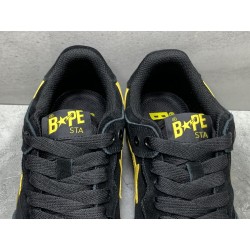 GT A Bathing Ape Sk8 Sta Black Electric Yellow