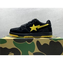 GT A Bathing Ape Sk8 Sta Black Electric Yellow