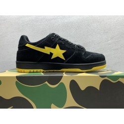 GT A Bathing Ape Sk8 Sta Black Electric Yellow