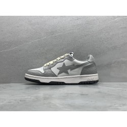 GT A Bathing Ape Bape Court Sta Light Grey Cream