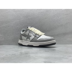 GT A Bathing Ape Bape Court Sta Light Grey Cream