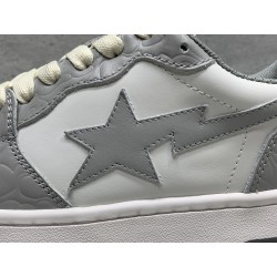 GT A Bathing Ape Bape Court Sta Light Grey Cream