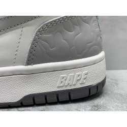 GT A Bathing Ape Bape Court Sta Light Grey Cream