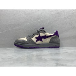 GT A Bathing Ape Bape Court Sta Mist Grey Royal Purple