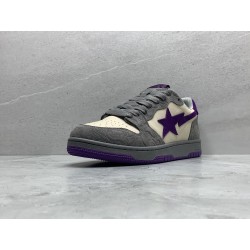 GT A Bathing Ape Bape Court Sta Mist Grey Royal Purple