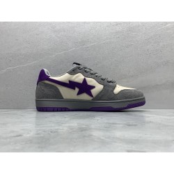 GT A Bathing Ape Bape Court Sta Mist Grey Royal Purple