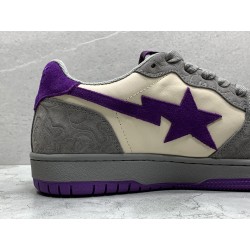 GT A Bathing Ape Bape Court Sta Mist Grey Royal Purple