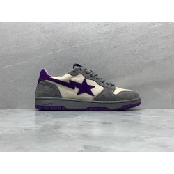 GT A Bathing Ape Bape Court Sta Mist Grey Royal Purple