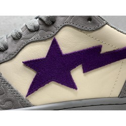 GT A Bathing Ape Bape Court Sta Mist Grey Royal Purple