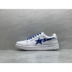 A Bathing Ape Bape Court Sta White Blue Camo