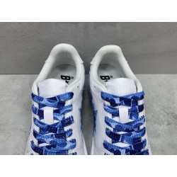 A Bathing Ape Bape Court Sta White Blue Camo