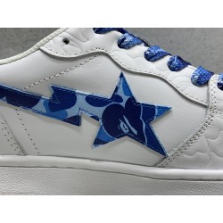 A Bathing Ape Bape Court Sta White Blue Camo