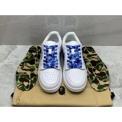 A Bathing Ape Bape Court Sta White Blue Camo