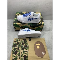 A Bathing Ape Bape Court Sta White Blue Camo