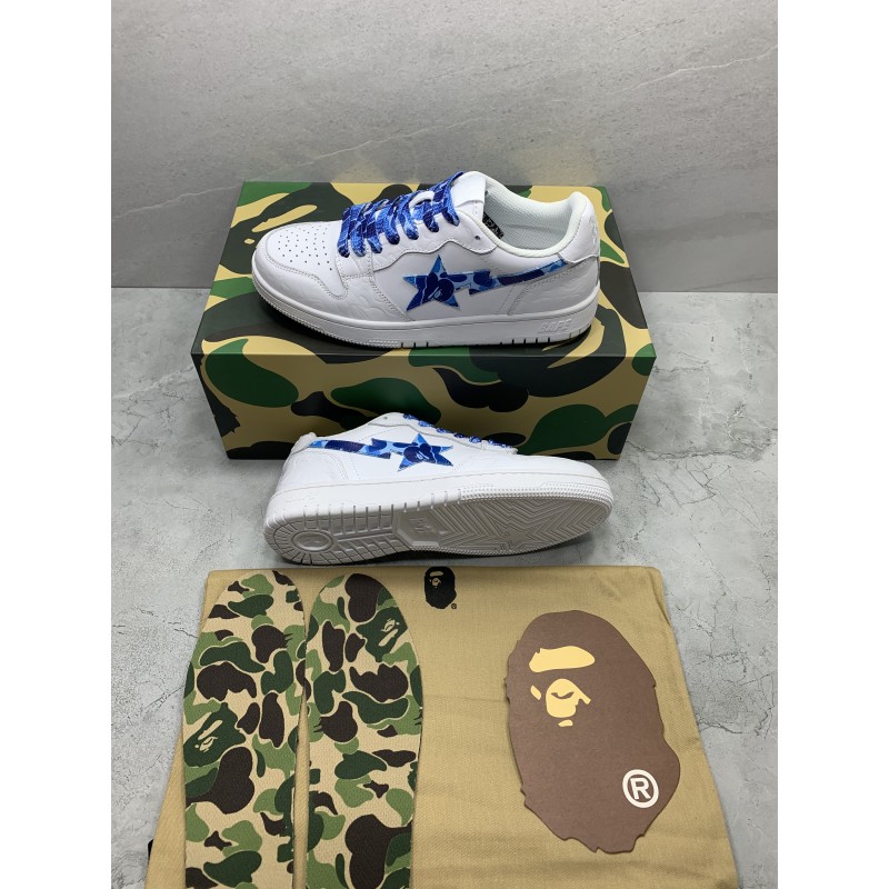 Blue Bape Camo Vans – Craze Customs