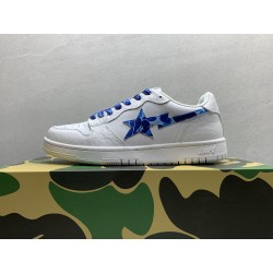 A Bathing Ape Bape Court Sta White Blue Camo