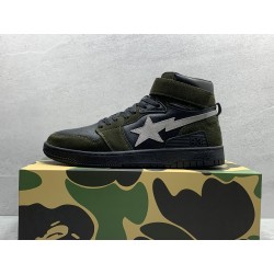 GT A Bathing Ape Bape SK8 Sta Olive Black