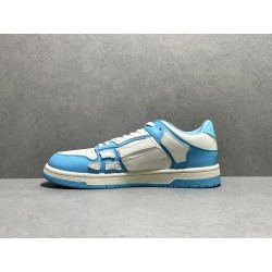 GT Amiri Skel Top low Top Sneakers Powder Blue White