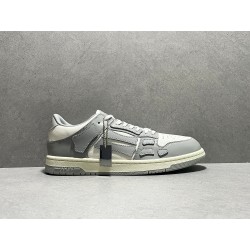 GT Amiri Skel Top low Top Sneakers Grey White