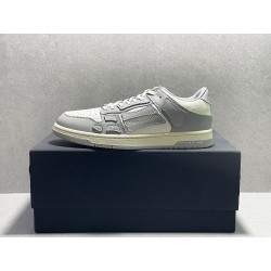 GT Amiri Skel Top low Top Sneakers Grey White