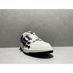 GT Amiri Skel Top low Top Sneakers White Black