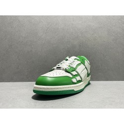 GT Amiri Skel Top low Top Sneakers White Green