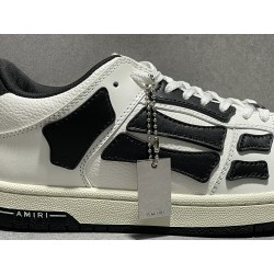 GT Amiri Skel Top low Top Sneakers White Black