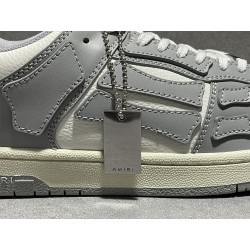 GT Amiri Skel Top low Top Sneakers Grey White