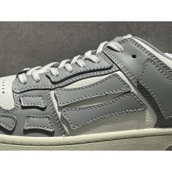 GT Amiri Skel Top low Top Sneakers Grey White