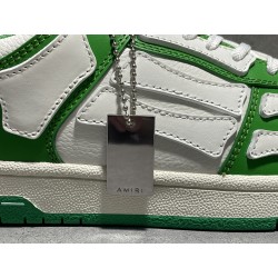 GT Amiri Skel Top low Top Sneakers White Green