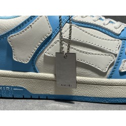 GT Amiri Skel Top low Top Sneakers Powder Blue White