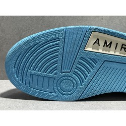 GT Amiri Skel Top low Top Sneakers Powder Blue White