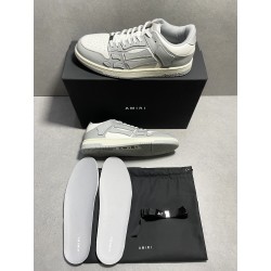 GT Amiri Skel Top low Top Sneakers Grey White