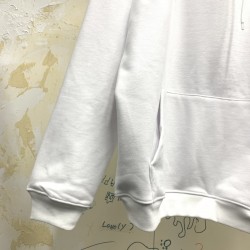 Balenciaga BB Corp Logo Hoodie White