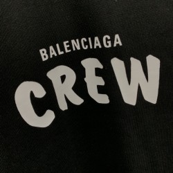 Balenciaga Crew Oversize Hoodie Black