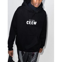 Balenciaga Crew Oversize Hoodie Black