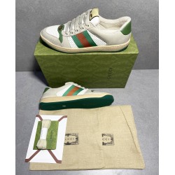 GT Gucci Screener Leather Sneaker Off White