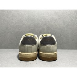 GT Gucci Screener Leather Sneaker Mini GG White 546551 99W20 4368