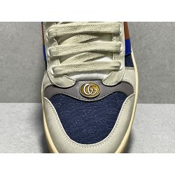 GT Gucci Screener Leather Sneaker Mini GG White 546551 99W20 4368