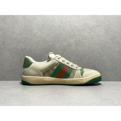 GT Gucci Screener Leather Sneaker GG Canvas