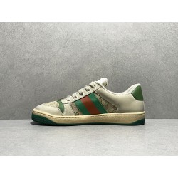 GT Gucci Screener Leather Sneaker GG Canvas