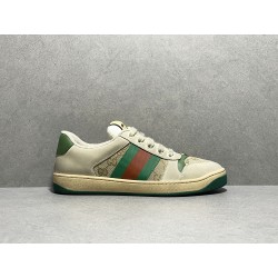 GT Gucci Screener Leather Sneaker GG Canvas