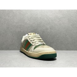 GT Gucci Screener Leather Sneaker GG Canvas